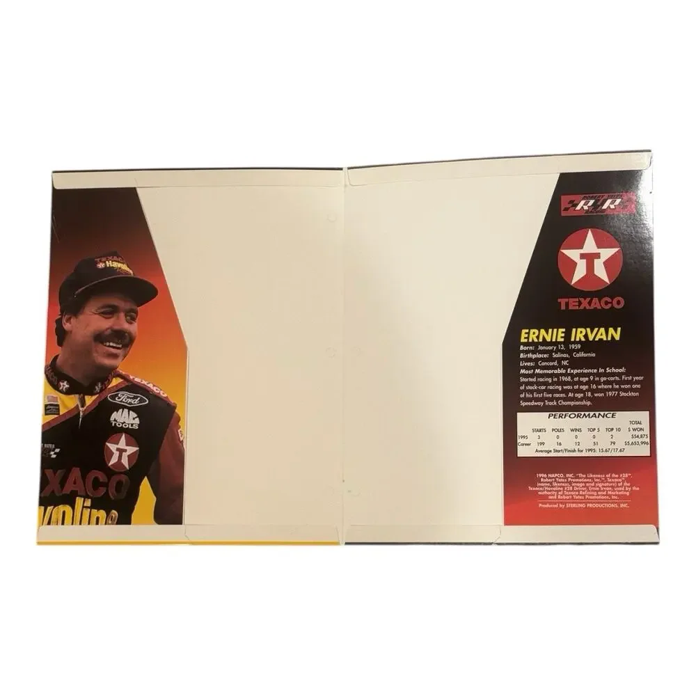 Lot of 5 1996 Napco Nascar 3 Holed Punched Folders 9 1/4 X 11 3/4